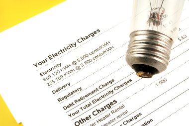 Electricity bill clipart