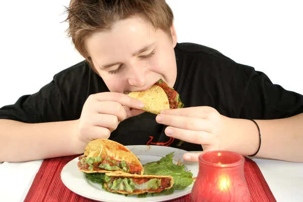 stock image Eating tacos