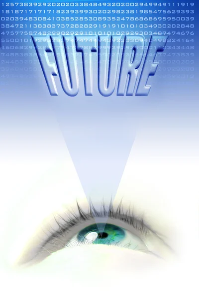 Przyszłość oko — Zdjęcie stockowe