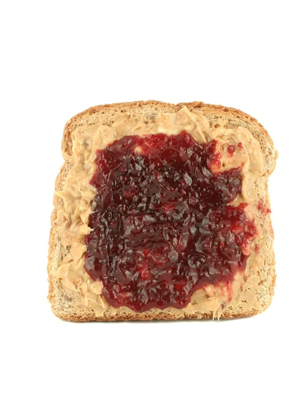 Peanut butter toast — Stock Photo, Image