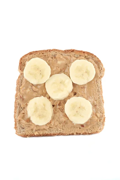 Toast mit Erdnussbutter — Stockfoto
