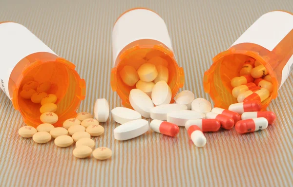 Spilled pills — Stock Photo, Image