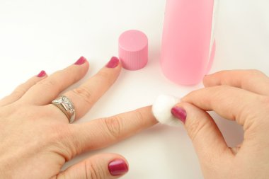 Nail polish remover clipart