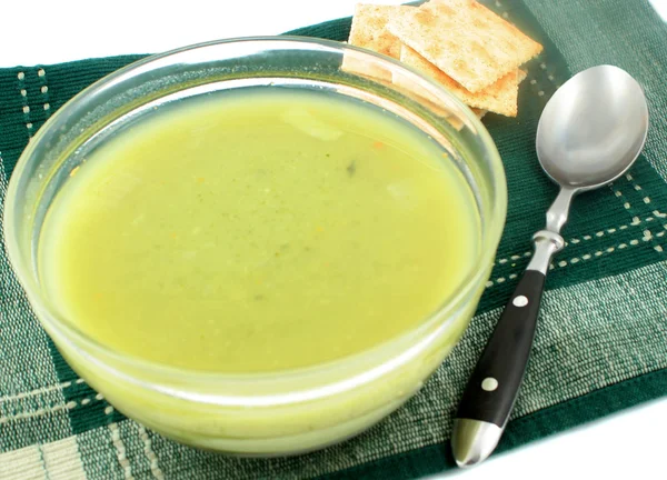 Krémový brokolicová polévka — Stock fotografie