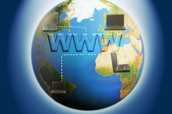 Internet globe — Stock Photo, Image