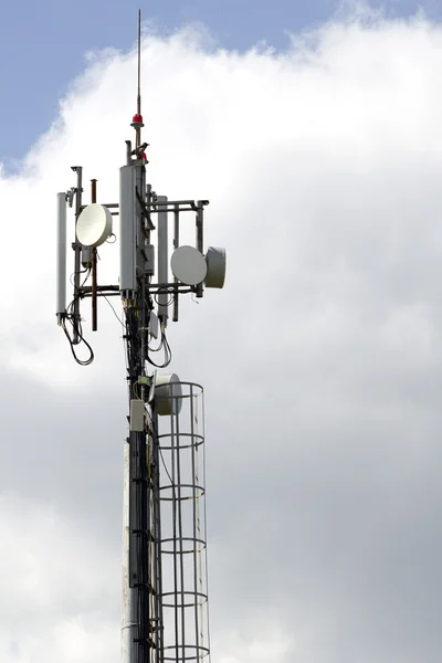 Aerial equipment communication mast — Stock Photo, Image