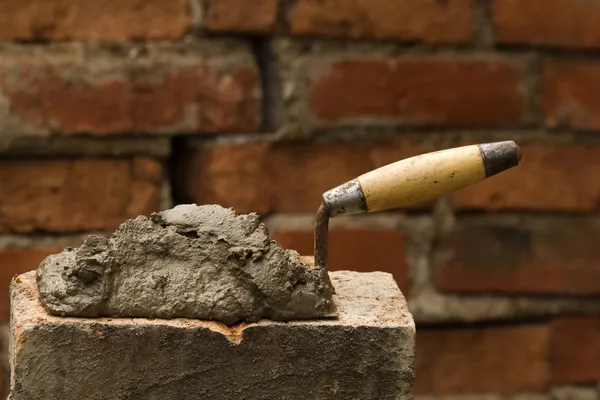 Інструмент лопата клей цемент Стокове Зображення