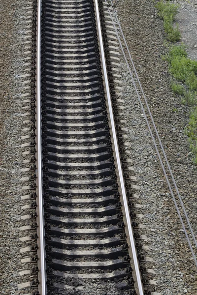 Eisenbahnschwellen aus Beton — Stockfoto