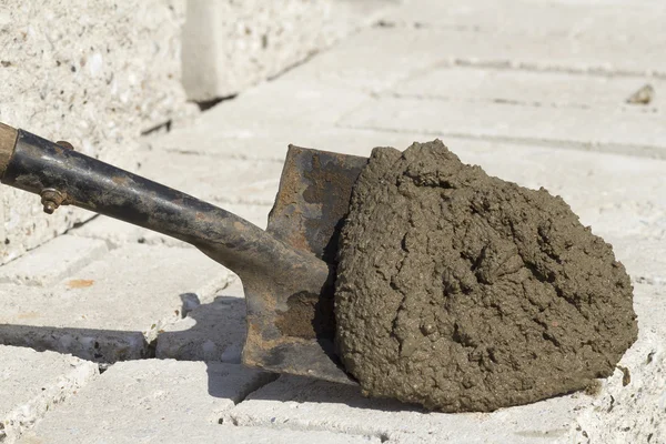 Nástroj lopatu cementu — Stock fotografie