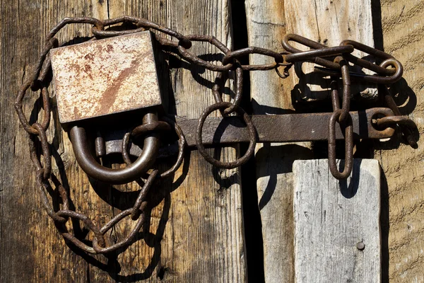 Tool lock close chain — Stock Photo, Image