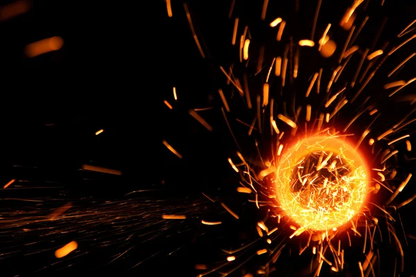 Sparks flare acélok — Stock Fotó