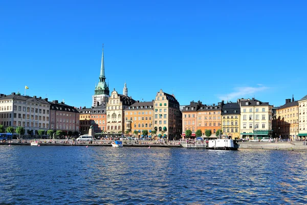 Sztokholm, starego miasta. obszar kornhamnstorg — Zdjęcie stockowe