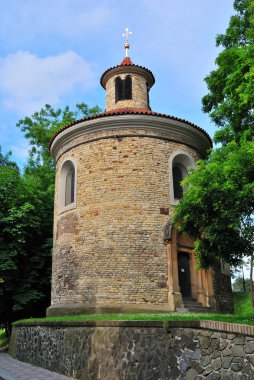 Prag, vysehrad. Rotunda st... Martin, 11. yüzyıl