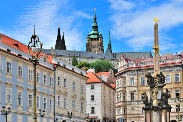 Praga. Praça da Cidade Menor — Fotografia de Stock