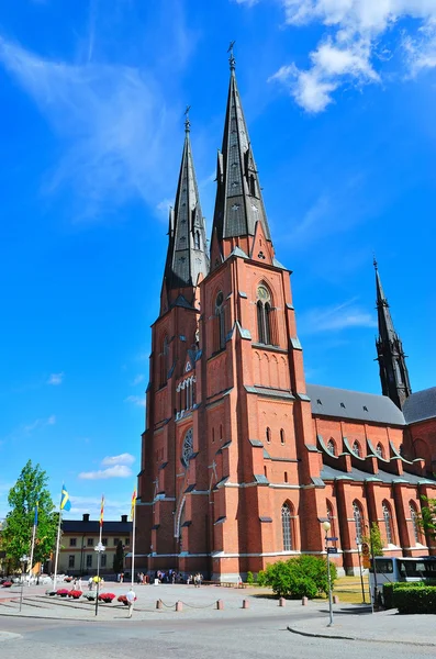 Szwecja. Katedra w Uppsali — Zdjęcie stockowe