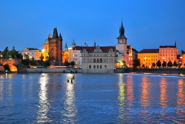 Prague at twilight — Stock Photo, Image