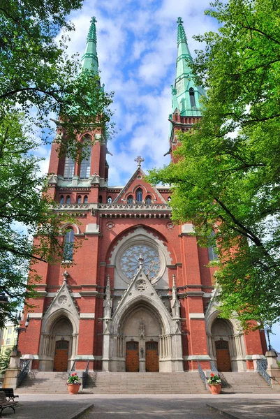 Helsinki, Kościół johanneksenkirkko — Zdjęcie stockowe