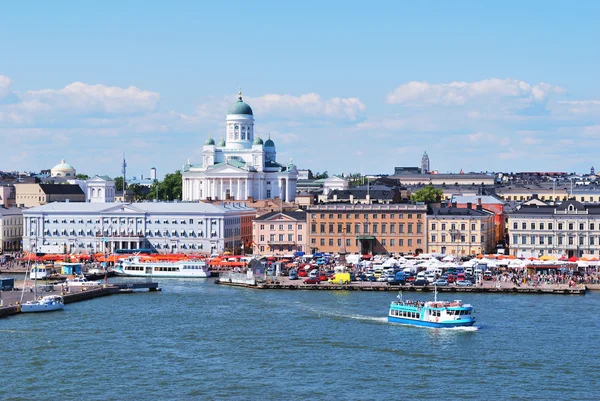Helsinki, vista dal mare — Foto Stock