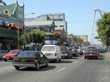 tijuana trafiği Meksika arabalar