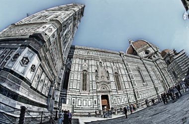 Floransa, İtalya 'da Piazza del Duomo