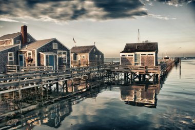 Homes over Water, Nantucket clipart