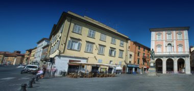 Piazza garibali panorama görüş, pisa, Itay