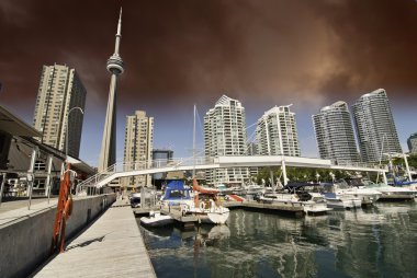 Toronto görünümünden bir iskele, Kanada