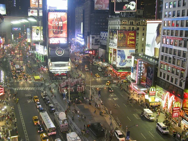 Oświetlenie placu Times square, Nowy Jork — Zdjęcie stockowe
