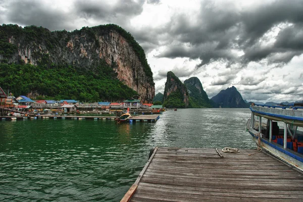 Rybářské vesnice, Thajsko — Stock fotografie