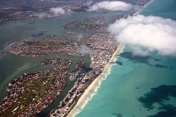 Aerial View of Miami in Florida