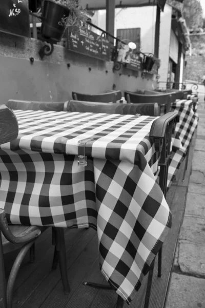 Table préparée dans un restaurant — Photo