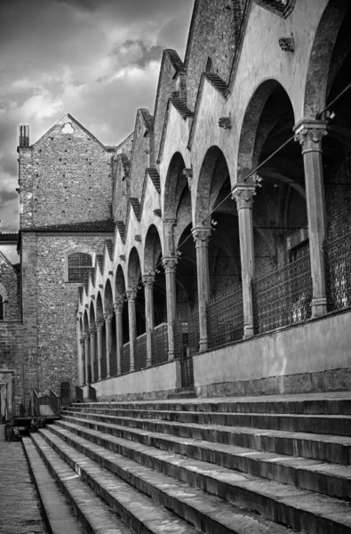 Basiliek van santa croce in florence — Stockfoto
