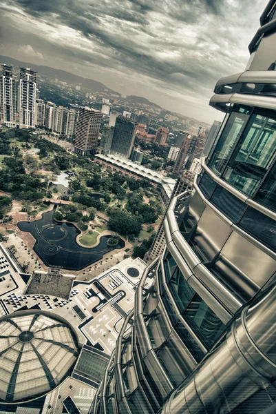 Visa från Petronas Twin towers, kuala lumpur — Stockfoto