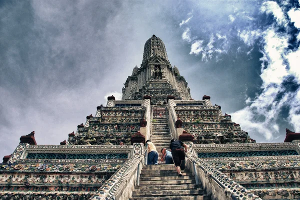 Detalhe de um Templo da Tailândia em Bancoc — Fotografia de Stock