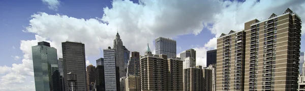 Πανοραμική άποψη των πόλη της Νέας Υόρκης κτιρίων — Φωτογραφία Αρχείου