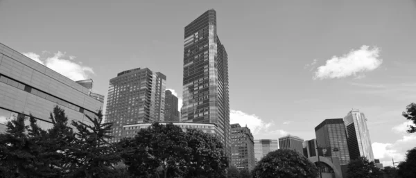 Panoramablick auf New York City Gebäude — Stockfoto