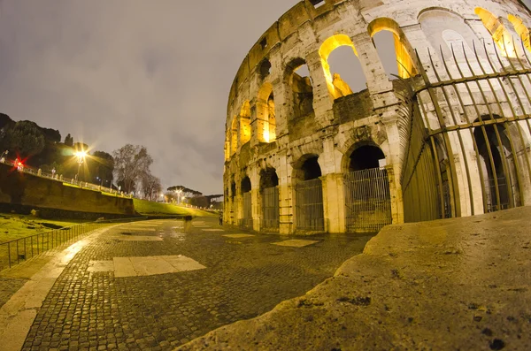 Colosseum at Night, Rome Stock Photo