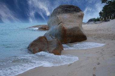 lamai beach, koh samui üzerinde gökyüzü renkleri