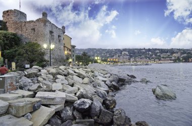 Sky Colors over Santa Margherita Ligure clipart