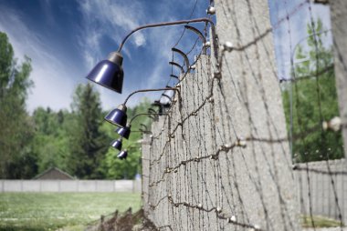 Clouds over Dachau Concentration Camp clipart