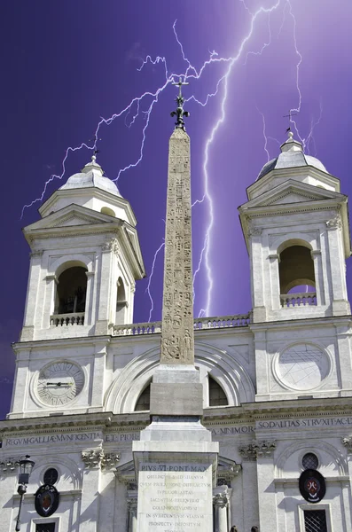 Trinita 'dei Monti, Roma, Itália — Fotografia de Stock