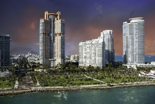 Miami beach gebouwen en kleuren, u.s.a. — Stockfoto