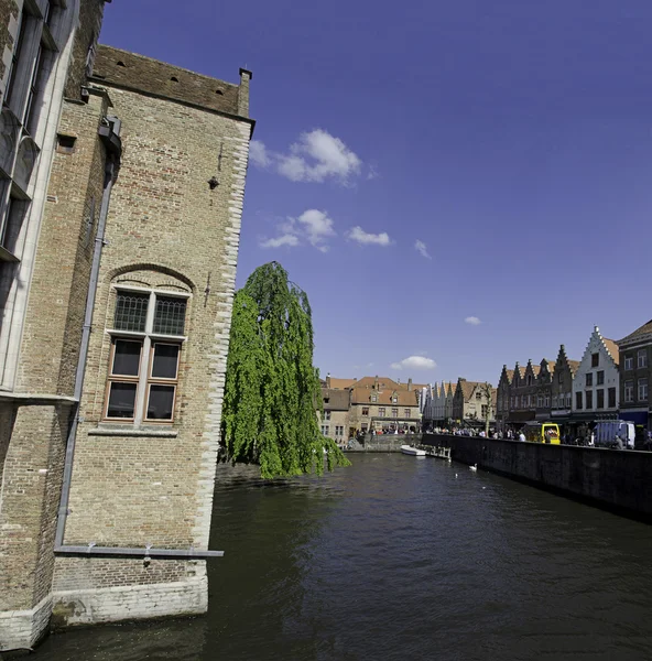 Каналы Брюгге, Бельгия — стоковое фото