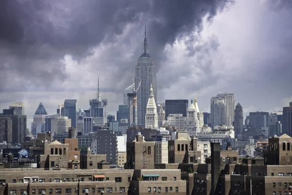 New york city yaklaşan fırtına — Stok fotoğraf