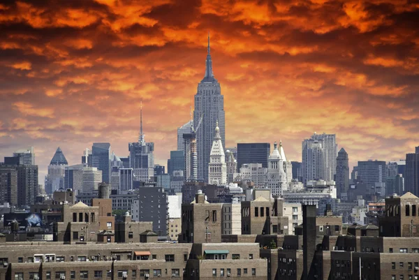 Tempesta in avvicinamento a New York — Foto Stock