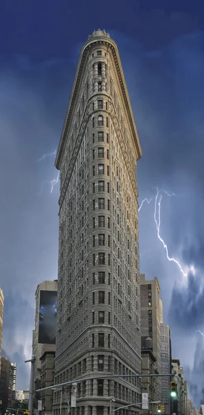 Storm boven new york city — Stockfoto