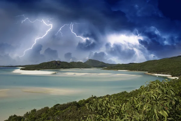Färger av whitehaven beach, Australien — Stockfoto