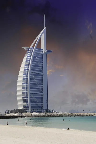 Dubai Natur och arkitektur Stockfoto