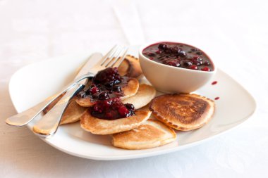 çilek ile Pancakes