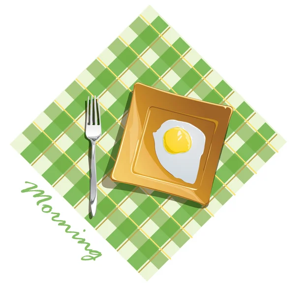 Stock vector Morning breakfast